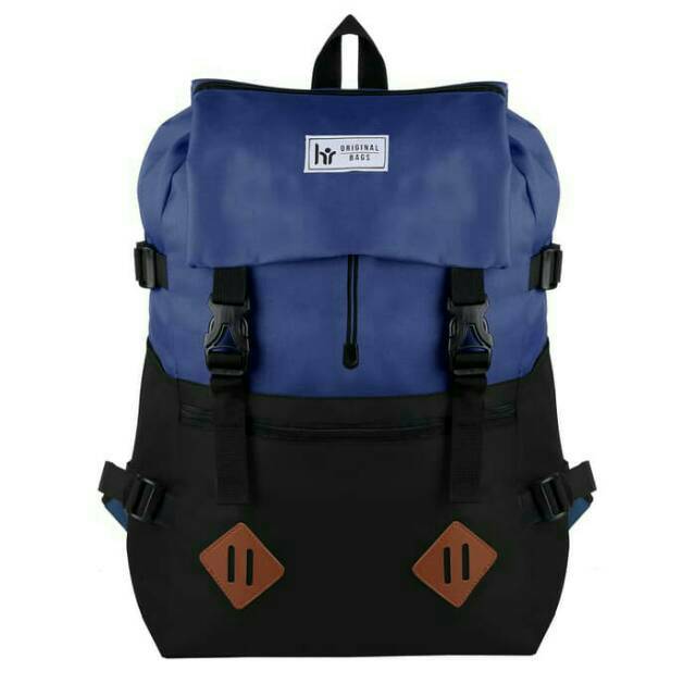 Tas Ransel Cowok / Tas Kuliah / Tas Distro HR Bag bonus rain cover