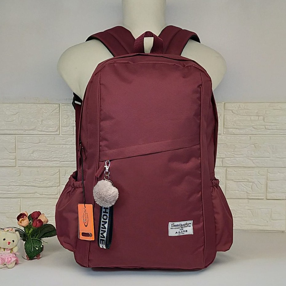 TAS RANSEL SEKOLAH WANITA DAN PRIA/TAS PUNGGUNG/BACKPACK FASHION ANAK REMAJA MURAH  CRV -002