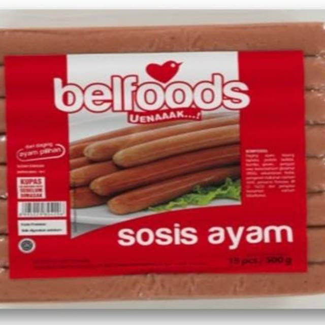 

BELFOODS SOSIS AYAM 500 GR 15 PCS