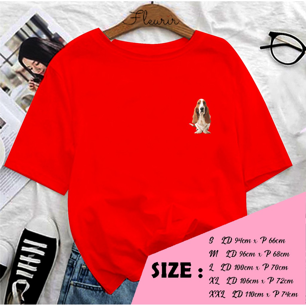 FLEURIR - KAOS HUSS LOGO WANITA DEWASA LENGAN PENDEK TUMBLR TEE UNISEX