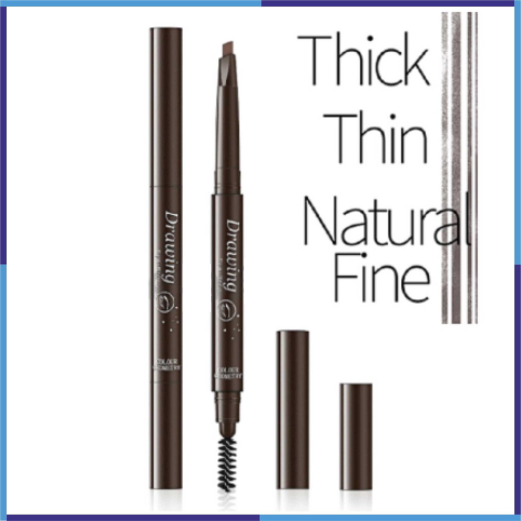 Lameila Pensil Alis / Double Heads Eyebrow Pencil Colour Geometry Long Lasting(Waterproof) L013