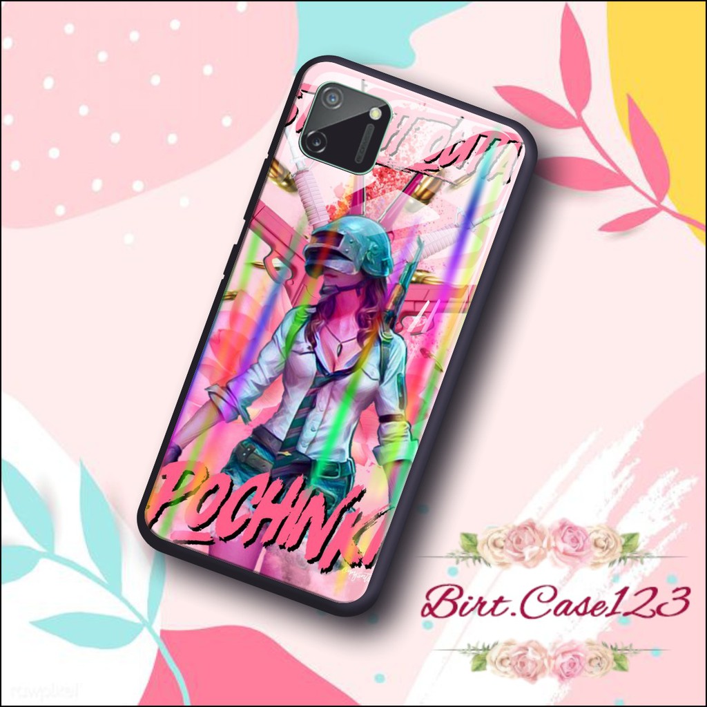 case softcase gambar PUBG back case glass aurora oppo vivo samsung iphone realme all type BC200