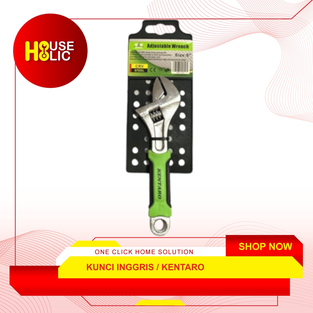 KENTARO Kunci Inggris 6&quot; Inch Kunci Bago Serbaguna Adjustable Wrench