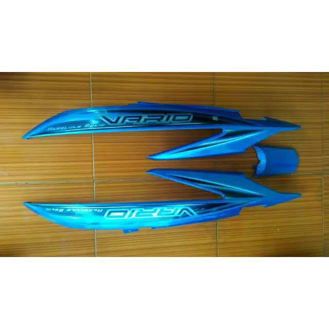 Cover body belakang honda vario lama 110 karbu/warna biru