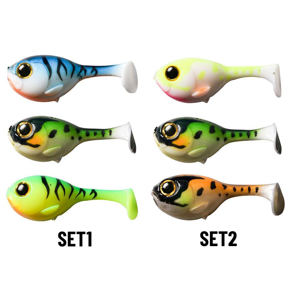 Top 3pcs Balon Umpan Ikan Dengan Kait Hot 60mm 8.8g Renang Cacing Berduri Kait