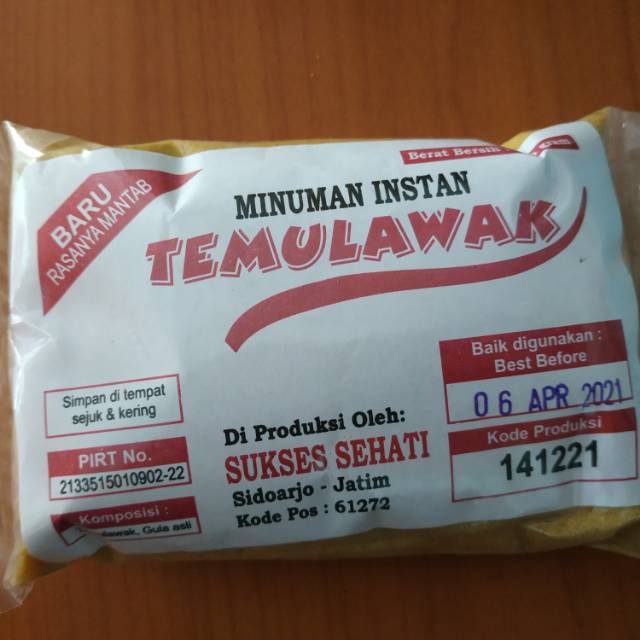 

Temulawak Instan (minuman instan)