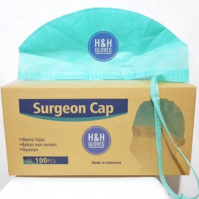 Surgeon cap / Nurse Cap / Tutup Kepala / Pelindung Kepala