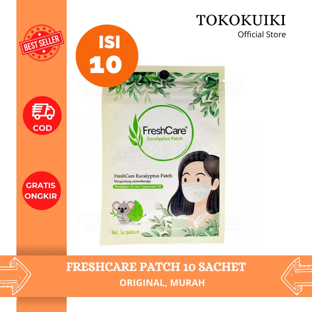 [ ISI 10 ] Freshcare Patch Eucalyptus Masker Tempel Fresh care terbaru 10 Sachet