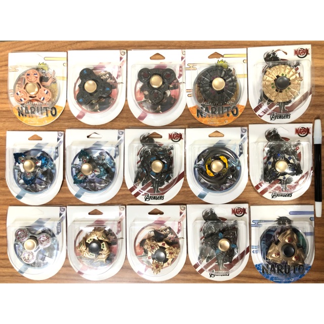 Fidget Spinner KARAKTER NARUTO (Besi) / Mainan Anak Anak Spinner Toys