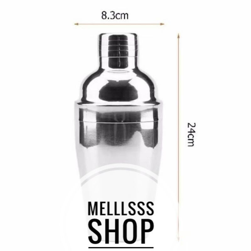 (STOK READY) SHAKER 750 ML PENGOCOK MINUMAN COCKTAIL BAHAN Stainless