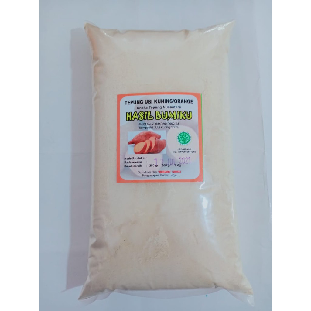 Tepung Ubi Kuning Organik Umbi Kuning Organik Tepung Ubi Orange Yellow Yam Powder Kemasan 1 Kg Shopee Indonesia