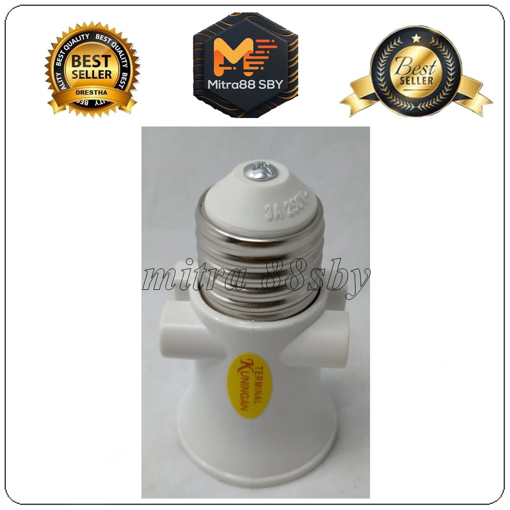 Mitra88sby fitting lampu kombinasi drat e27 v272 Visalux