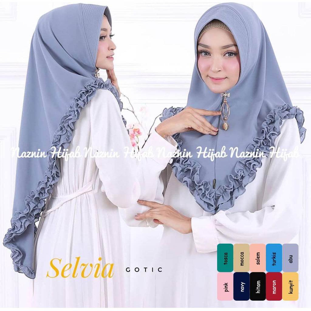Jilbab Instan Yunita hijab instan syari / hijab instan / khimar syari / jilbabers