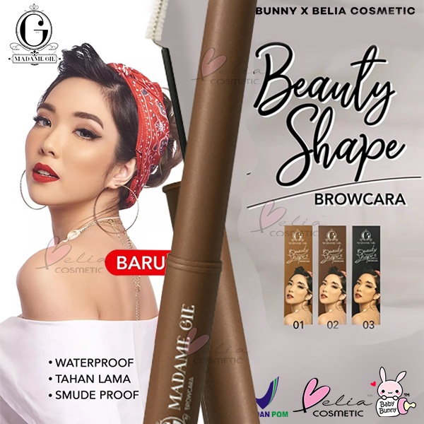 ❤ BELIA ❤ MADAME GIE Beauty Shape Browcara (✔️BPOM)