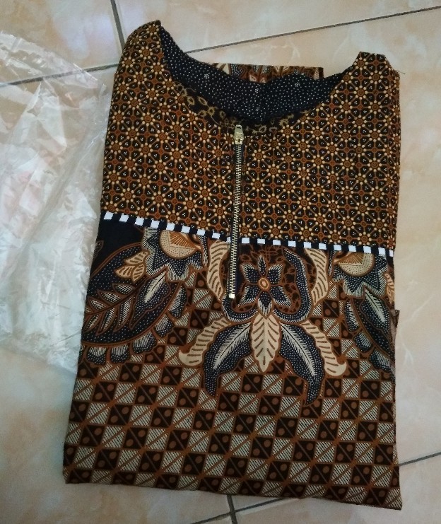 Gamis Batik Kombinasi Ld 110
