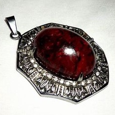 liontin batu akik pancawarna garut