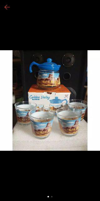 Tea Pot Mini Motif Gurun Pasir