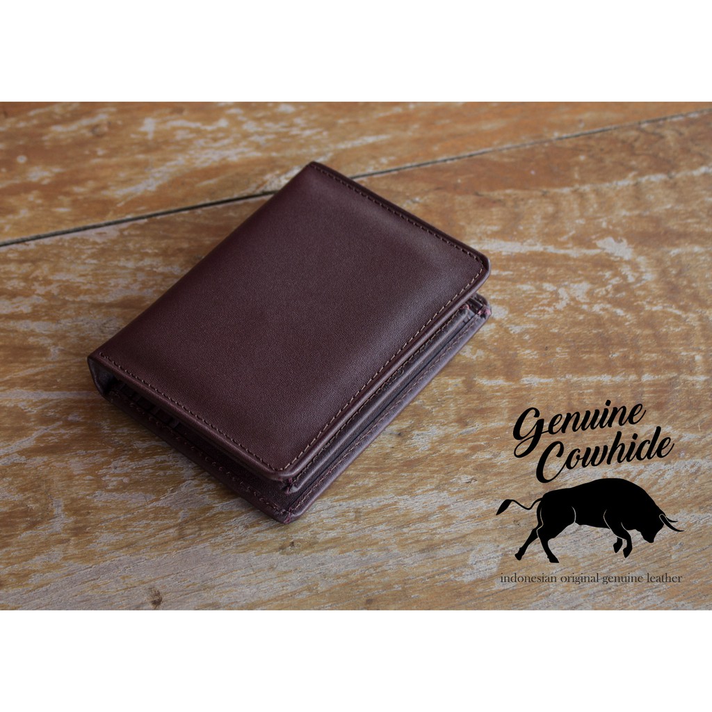 Dompet Kulit Asli - Dompet Kulit Tegak - Kulit Asli - Genuine Cowhide