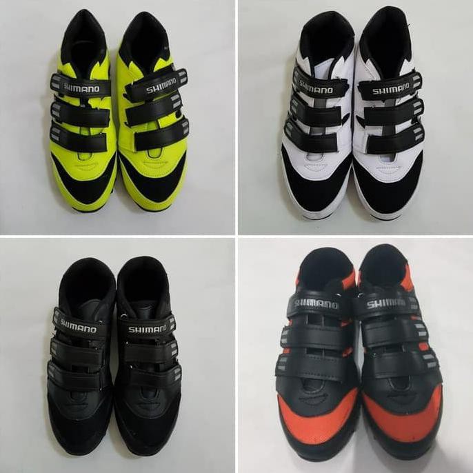 Sepatu Sepeda Shimano Orange Black