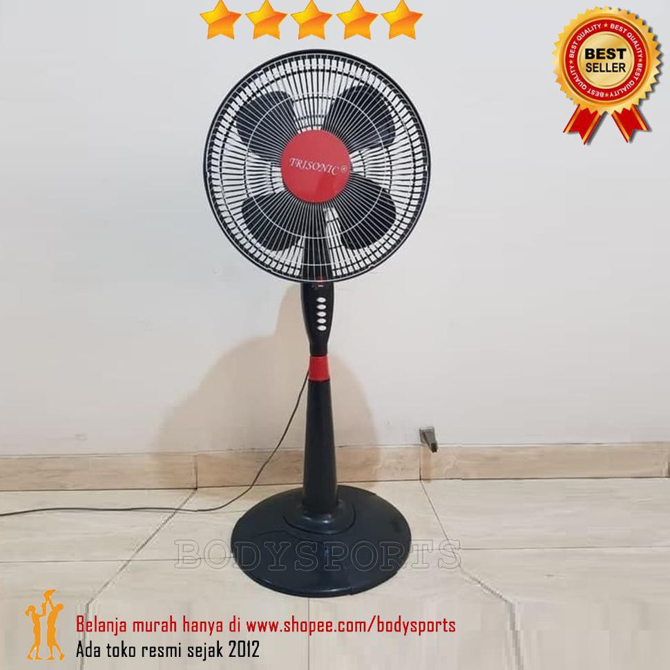 Kipas Angin Berdiri 16inci Sni Besar Standing Fan Trisonic Xl Bs1600 Shopee Indonesia