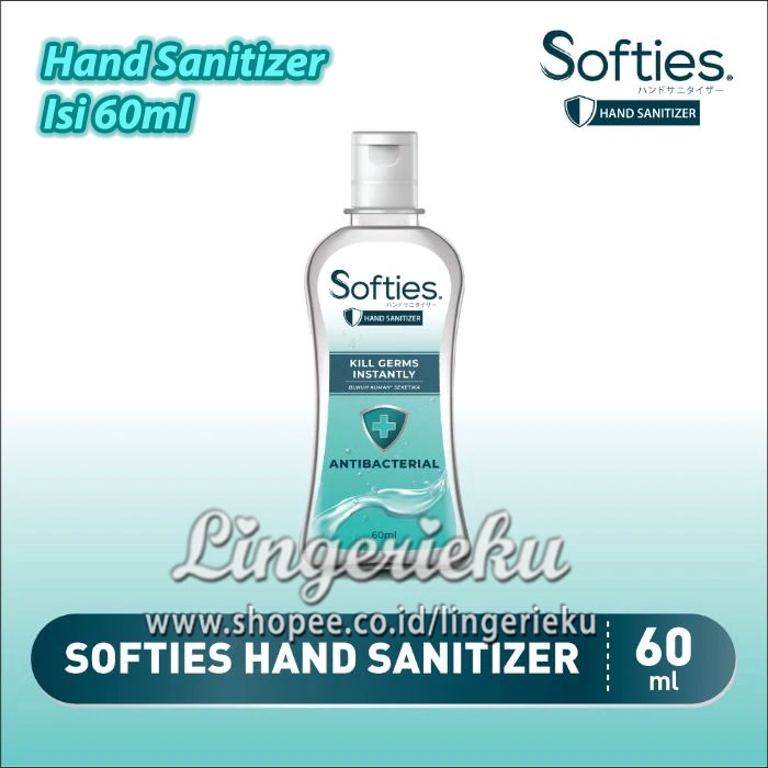 Cairan Pembersih Tangan Hand Sanitizer Softies Isi 60ml