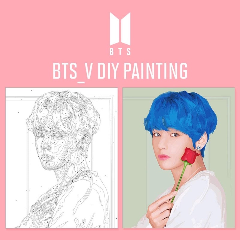 READY STOCK BTS DIY PAINTING TAEHYUNG V