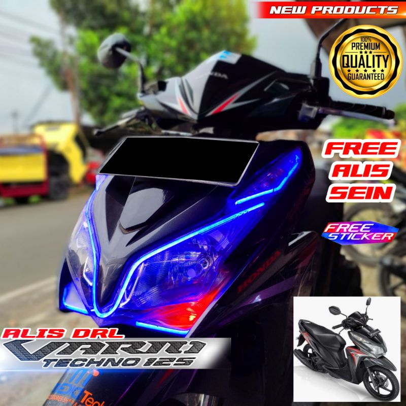 LAMPU ALIS LED DRL VARIO 125 OLD BONUS ALIS SEIN LAMPU ALIS VARIASI LIS DEPAN SEN VARIO 125 TERBARU 