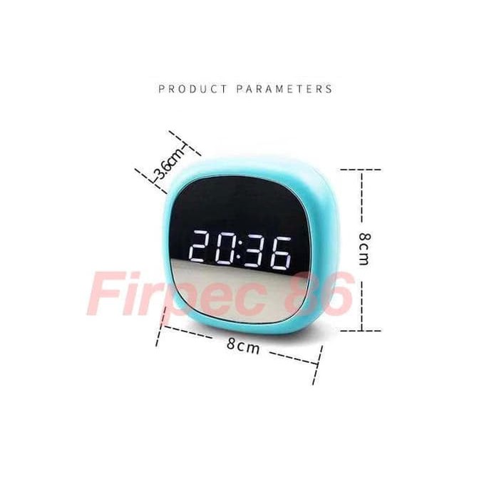 Jam Meja Digital dengan Alarm | Led Meja Kecil Kamar Mirror Clock