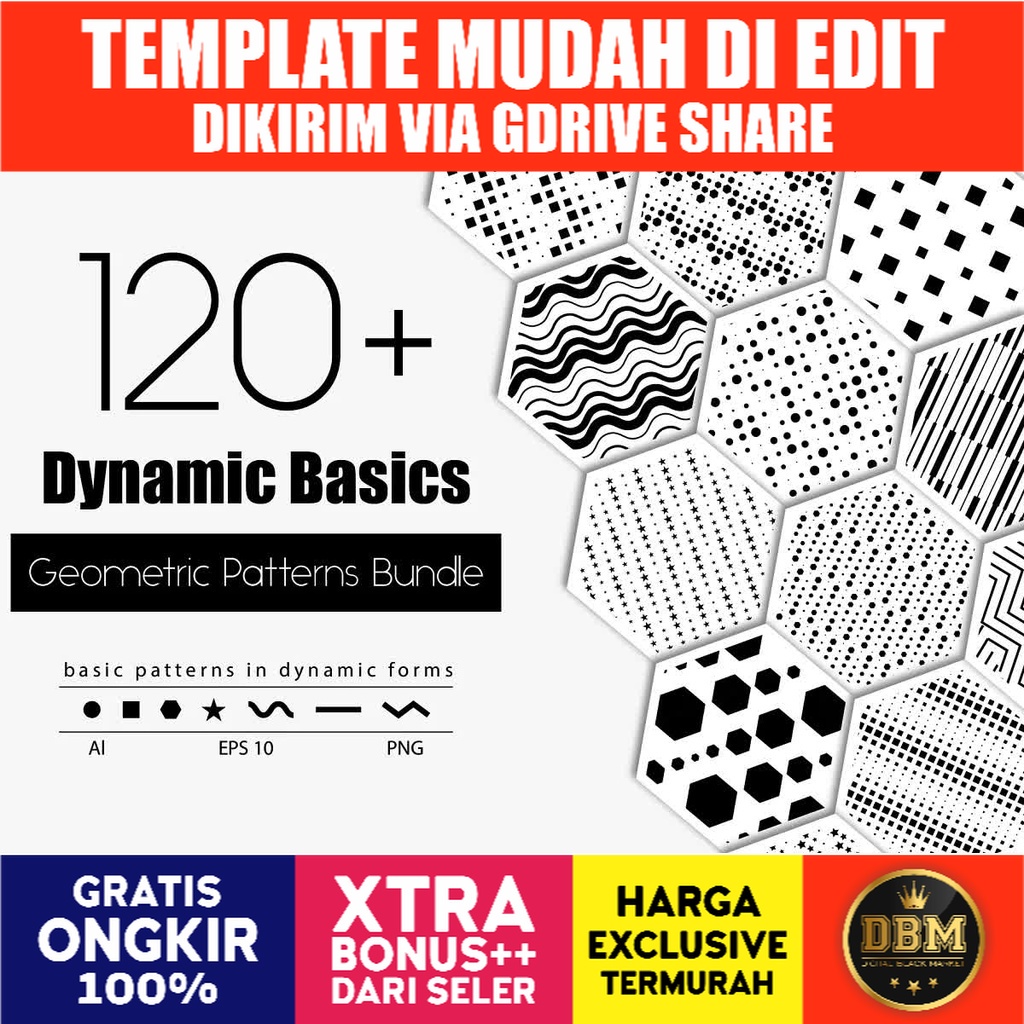 Dynamic Basics Geometric Patterns - Vector Designs