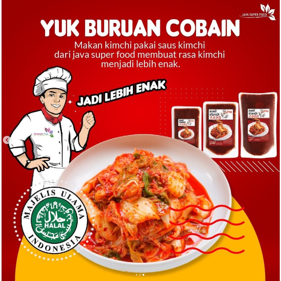 Saus Kimchi instan Oppa Oppa - Java superfood - halal