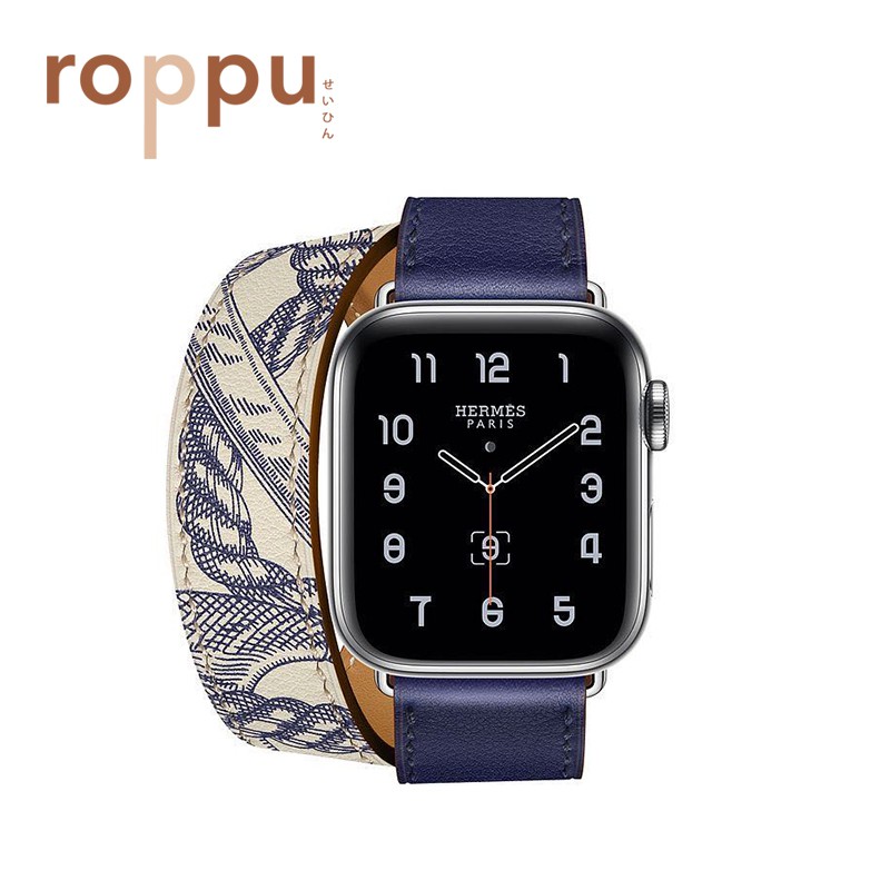 Roppu Premium Edition Swift Leather Double Tour Strap for Apple Watch