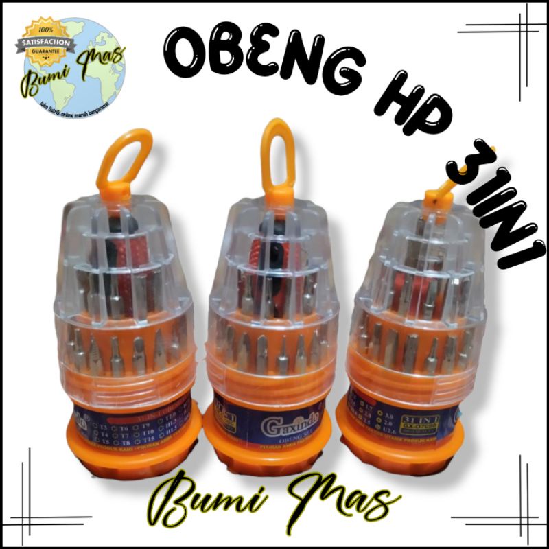 OBENG 31 IN 1/ OBENG TELUR / OBENG KECIL / OBENG HP
