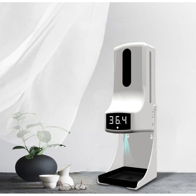 THERMOMETER INFRARED TEMBAK DINDING STANDING OTOMATIS DIGITAL ALAT UKUR CEK SUHU TUBUH TANPA KONTAK