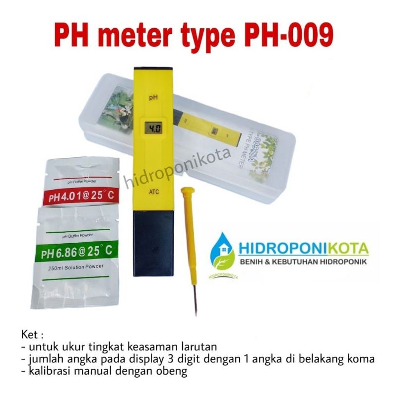 PH METER tipe 009 - ph meter hidroponik - alat ukur hidroponik