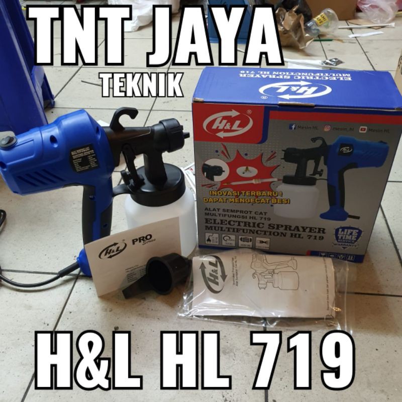 SPRAY GUN ELECTRIC H&L HL 719 ALAT SEMPROT CAT LISTRIK HL 719