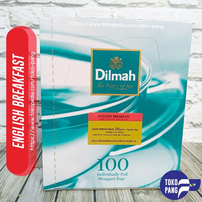 

Jual Dilmah English Breakfast 100 Tea Bags Envelope Teh
