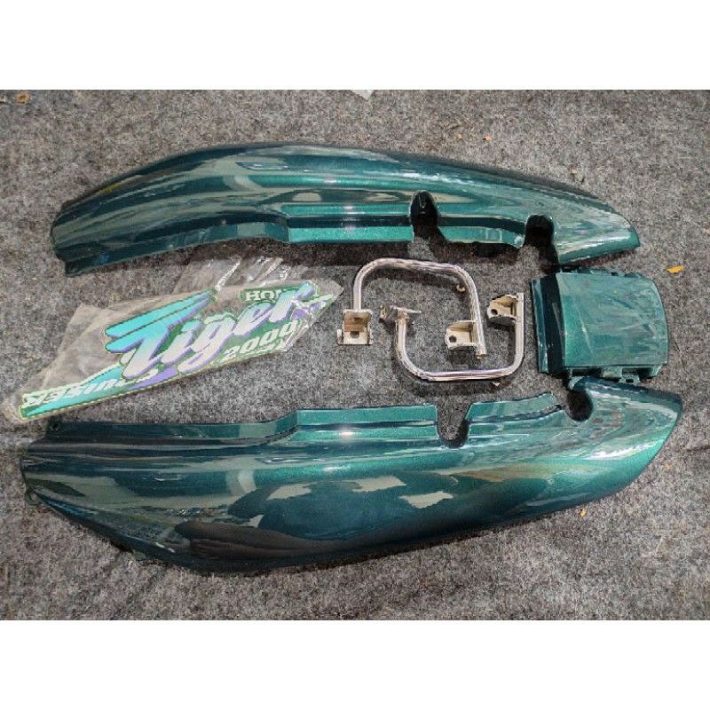 [HIJAU] BODY COVER BELAKANG TILAS TIGER LAWAS TIGER LAMA SET BEGEL DAN STRIPING