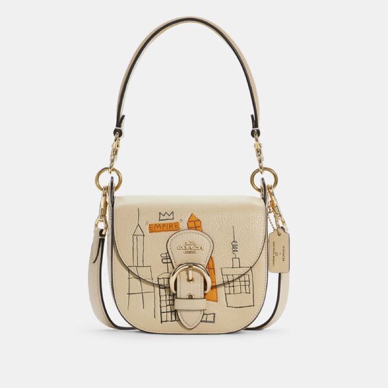 Coach X Jean Michel Basquiat Kleo Shoulder Bag 17 (C5664)