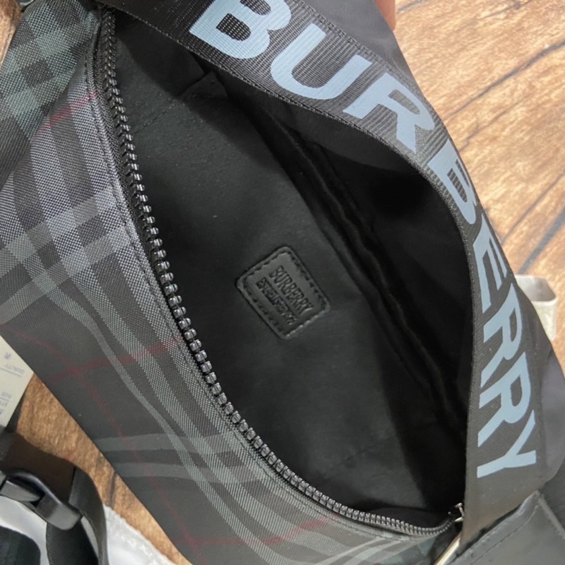 waistbag burberry pria wanita import high quality tas selempang burberry import waist bag branded