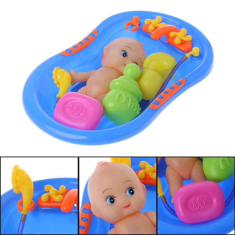Mary 1Pack/5Pieces Pool &amp; Water Toy Mainan Mandi Interaktif Hadiah Musim Panas Liburan Pantai Mengambang Set Untuk Balita Bayi1