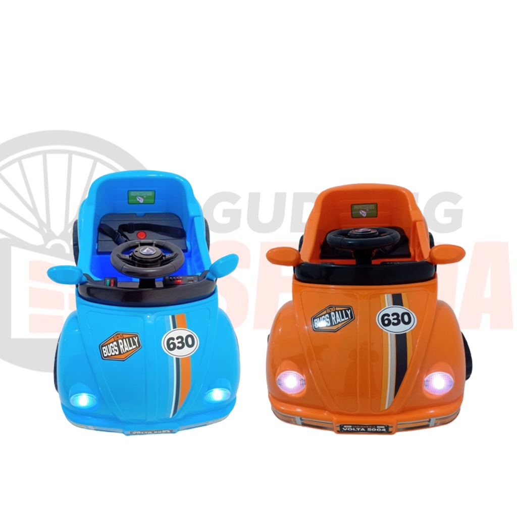 Mobil mobilan Mainan Aki remote control Anak Volta 5004 bugs rally Mini android remote HP smartphone VW beatle beetle kodok Classy Remote Baterai 6V4,5Ah Motor 6V Pintu Buka-1