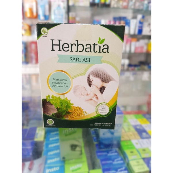 Herbatia Sari Asi 1Strip 10Cap / Pelancar Asi / Vitamin Ibu Menyusui