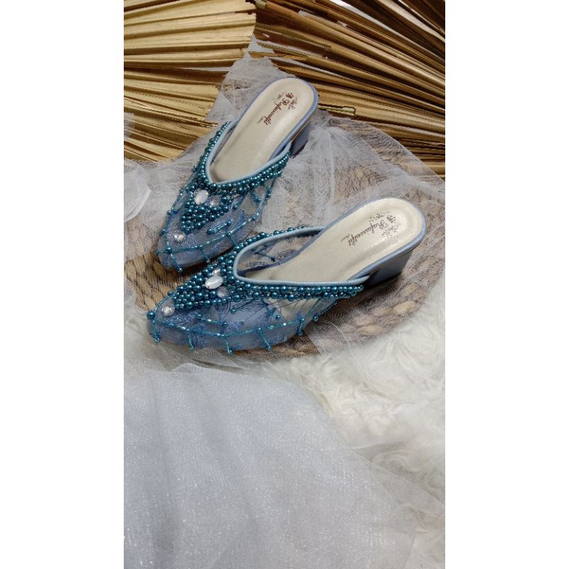 sepatu yohana wedding wanita sepatu ice blue 5cm