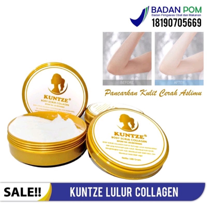 KUNTZE SCRUB COLLAGEN LULUR MENCERAHKAN