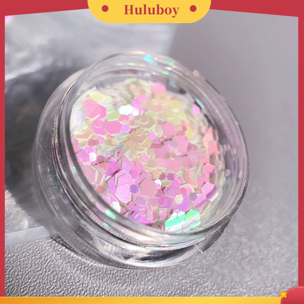 Huluboy Huluboy♡ Ornamen Payet Glitter Bentuk Bintang Hati Untuk Dekorasi Nail Art