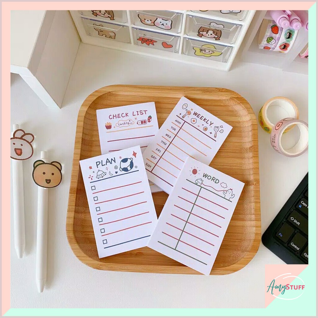 

Memo Pad Daily Needs Motif Kartun