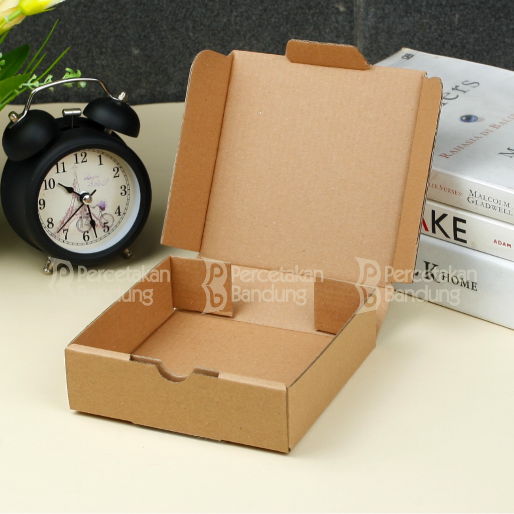 KARDUS CORRUGATED 12X12X3.5CM | DIE CUT | KOTAK KARTON | BOX PACKING SOUVENIR PIZZA-2