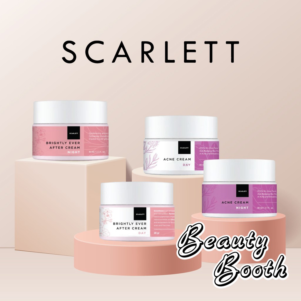 SCARLET WHITENING DAY &amp; NIGHT FOR ACNE / BRIGHTLY EVER AFTER CREAM | SCARLETT Whitening