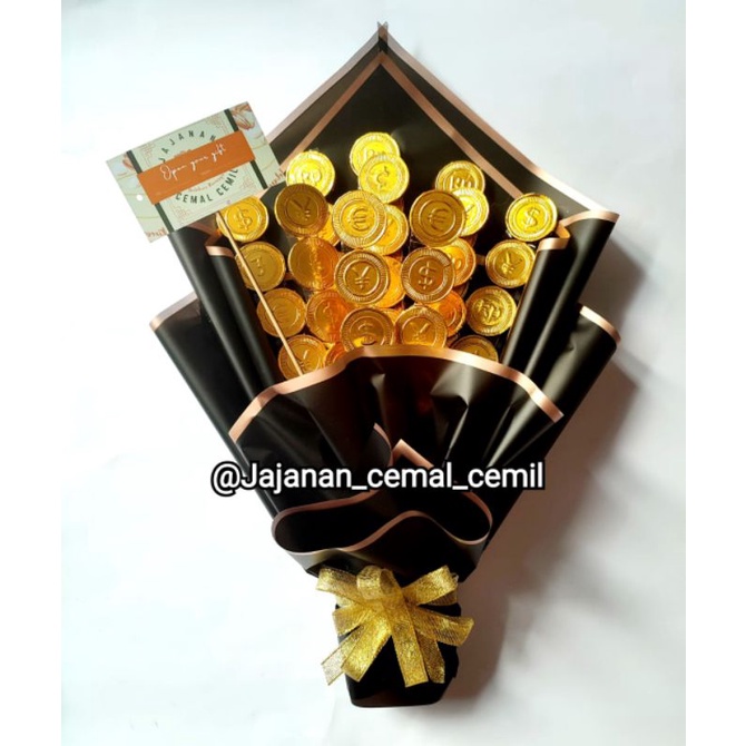 

Bucket Chocolate Coin/Buket coklat koin/Buket Wisuda