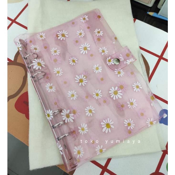 

Binder A5 Binder Motif Daisy Pink Ring Silver